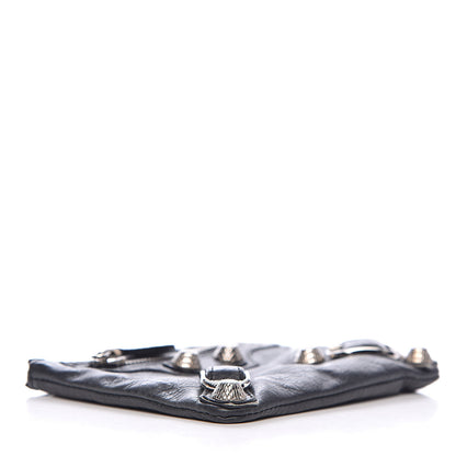 Balenciaga Agneau Giant 12 Silver Hardware M Porte-Monnaie Coin Purse Black 4 of 10