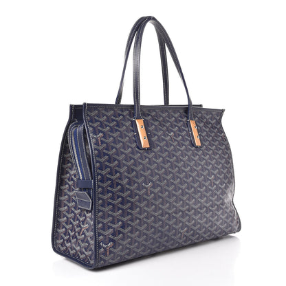 Goyard Goyardine Marquises Tote Navy 3 of 14