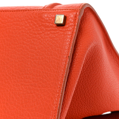 Celine Bullhide Calfskin Medium Phantom Luggage Burnt Orange 9 of 14