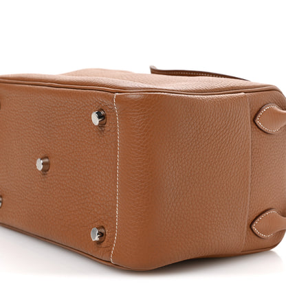 Hermes Taurillon Clemence Lindy 26 Gold 10 of 11