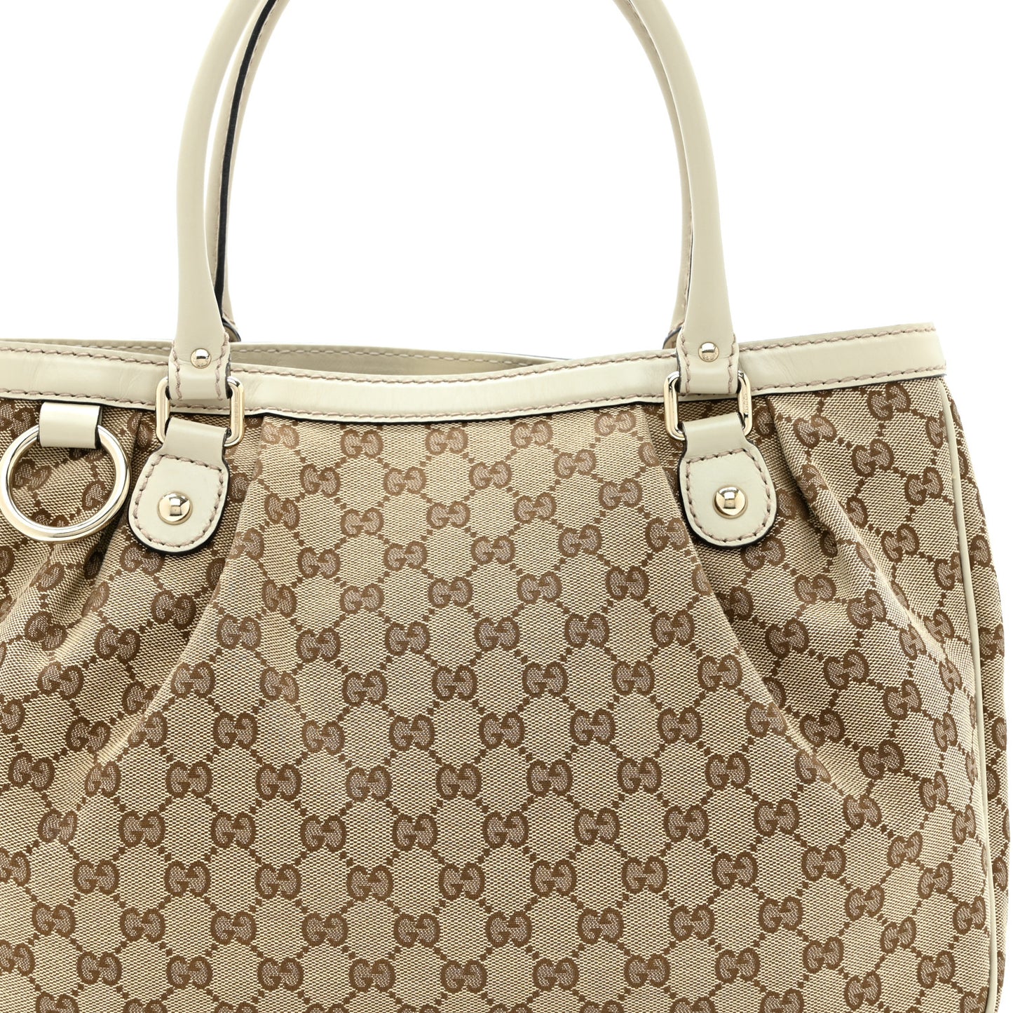 Monogram Medium Sukey Top Handle Tote Off White