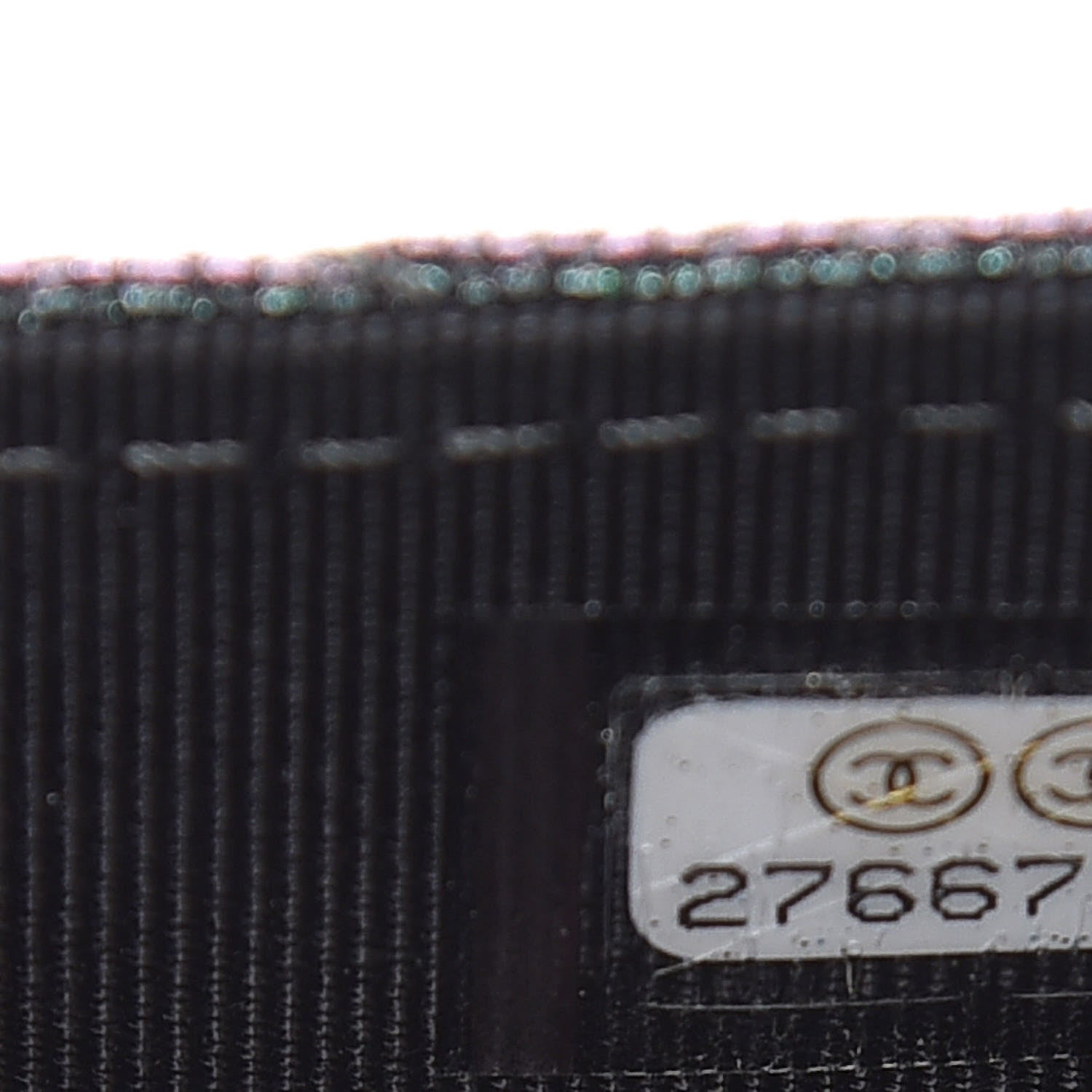 Chanel Iridescent Caviar Quilted Flap Card Holder On Chain Black 8 of 12