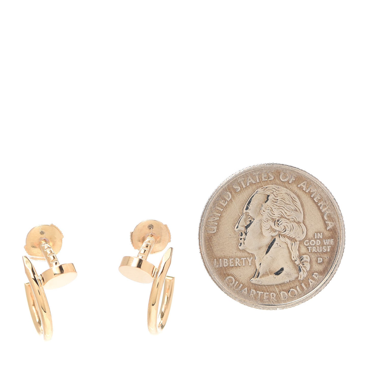 18K Yellow Gold Juste Un Clou Hoop Earrings