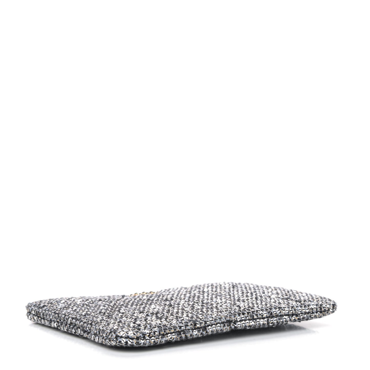 Sequins Medium 19 Pouch Silver