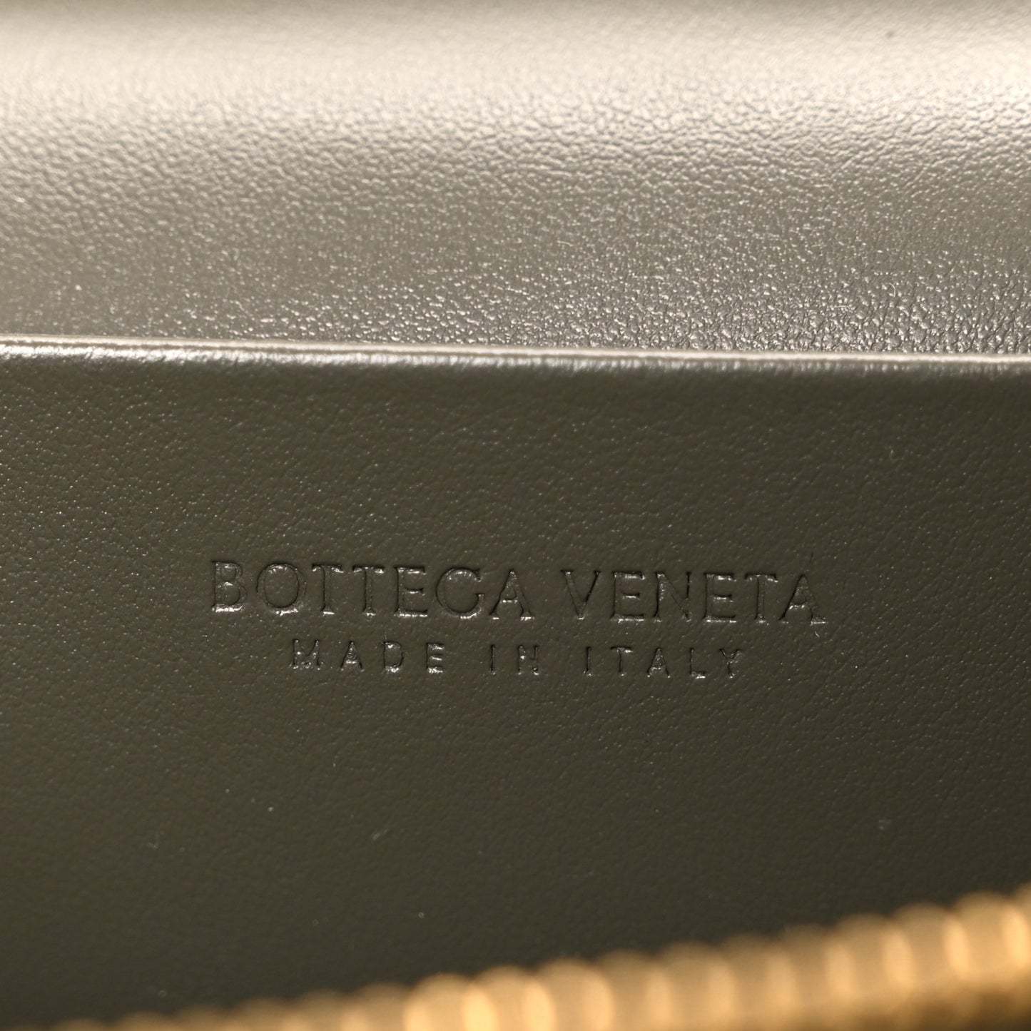 Calfskin Intrecciato Bang Bang Vanity Case Kaki