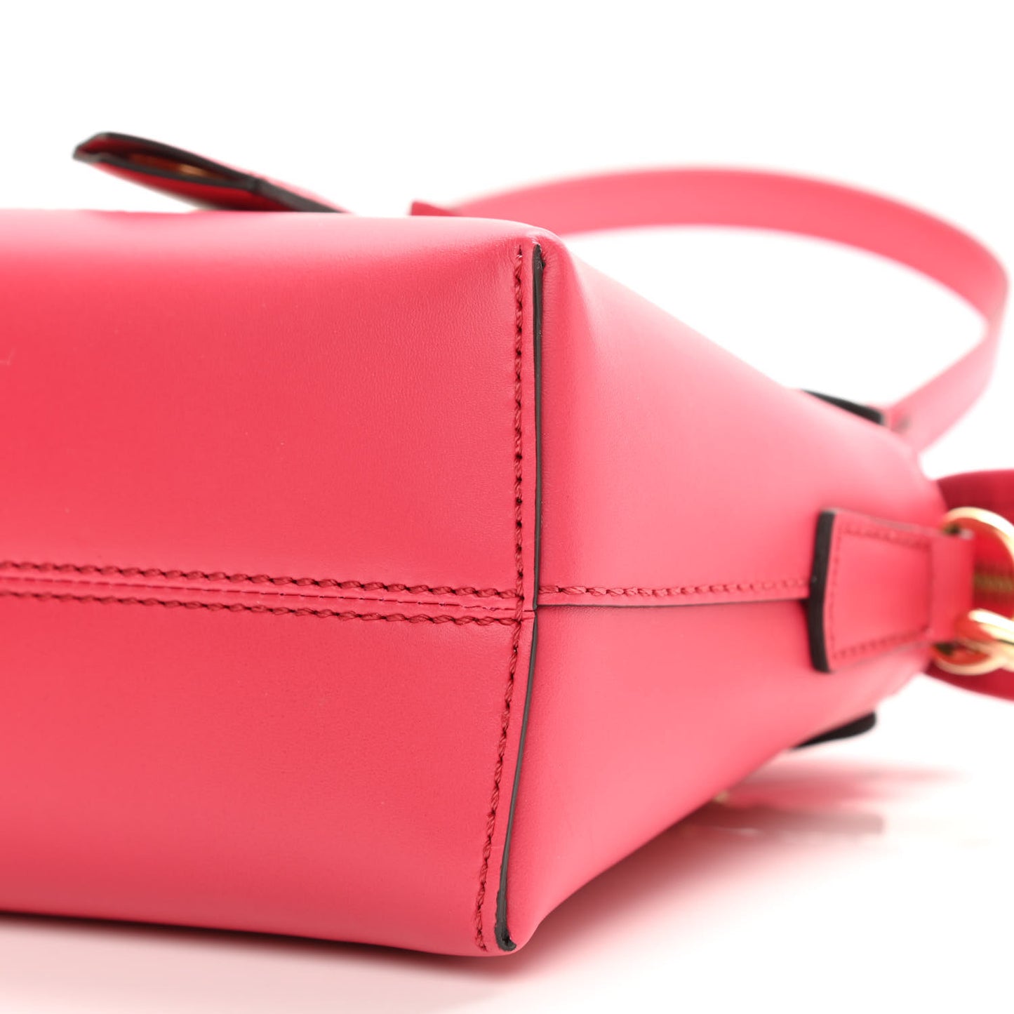 Vitello King Logo Embossed Mini By The Way Boston Bag Lampone