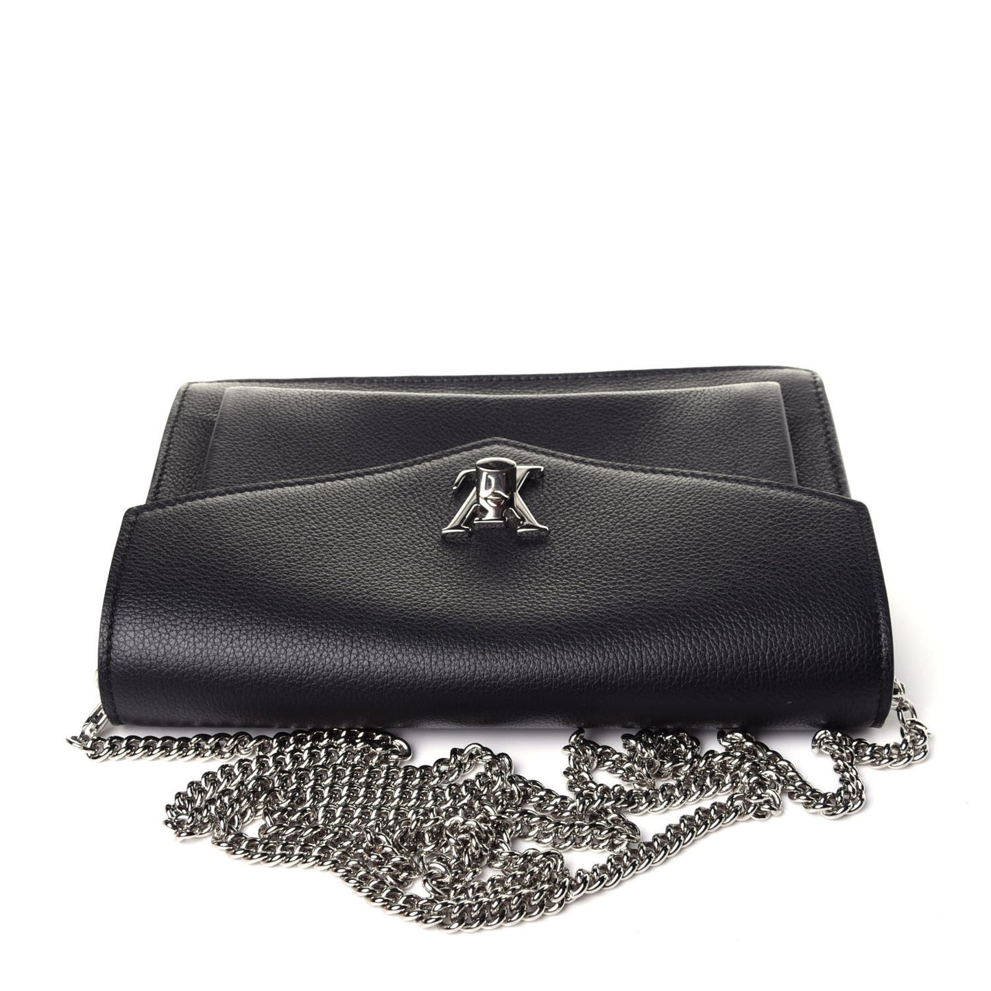 Soft Calfskin My Lockme Chain Pochette Black