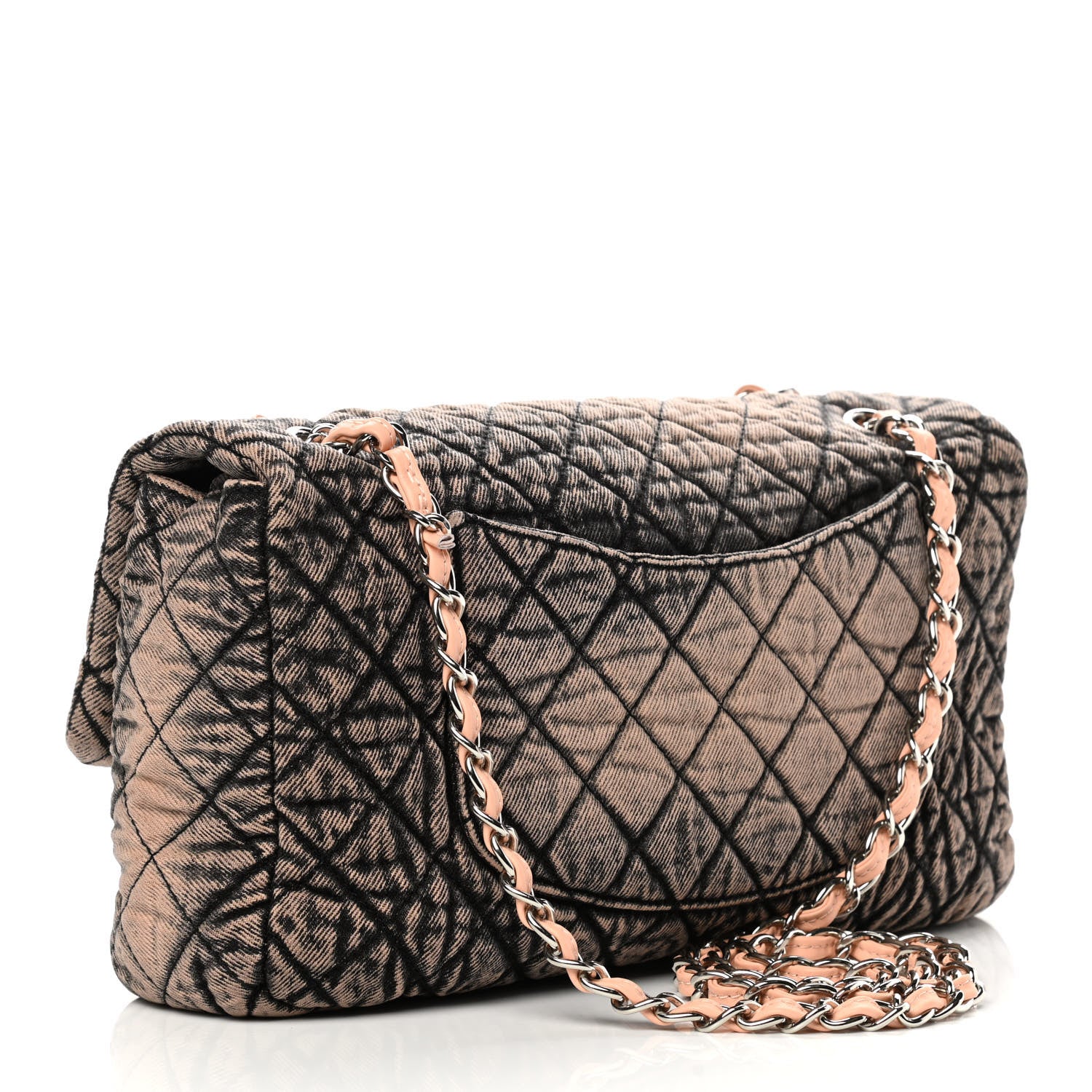 Chanel Denim Quilted Denimpression Flap Rose Clair 3 of 10