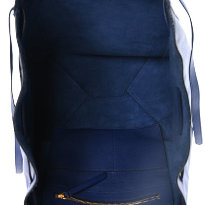 Celine Soft Grained Calfskin Medium Belt Cabas Phantom Indigo 5 of 10