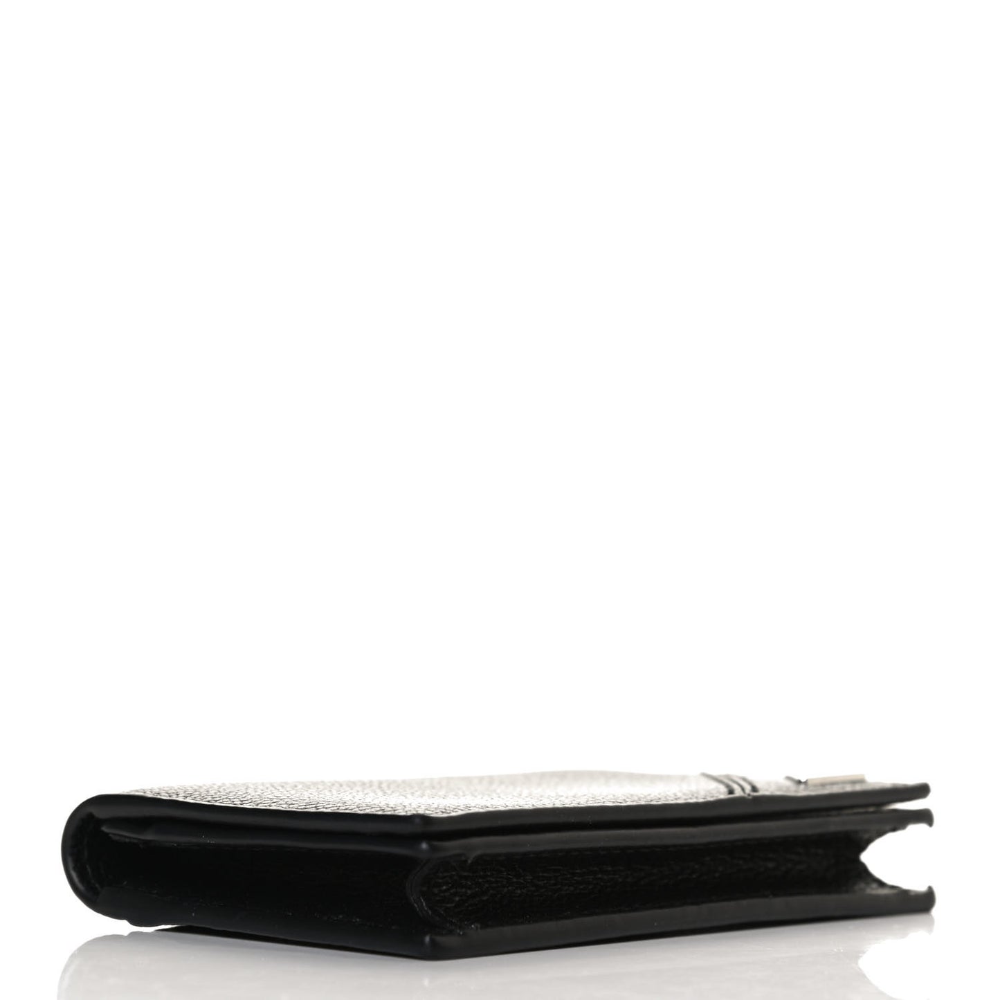 Vitello Micro Grain Card Holder Black