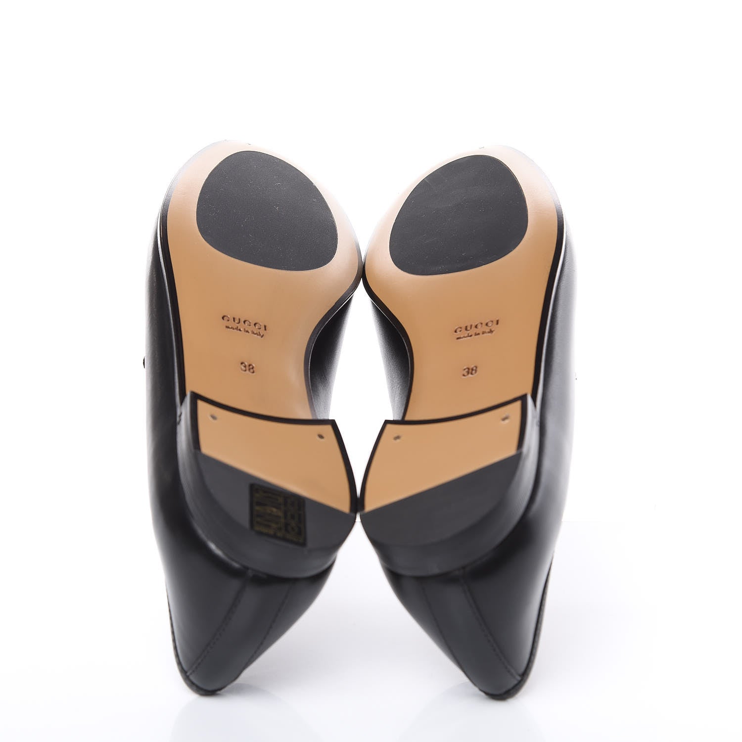 Gucci Calfskin Womens Jordaan Loafers 38 Black 5 of 10
