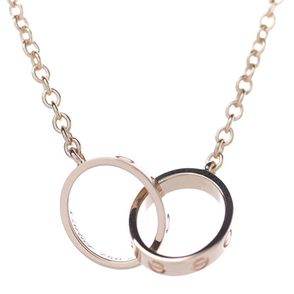 Cartier 18K Pink Gold Interlocking LOVE Necklace 4 of 8