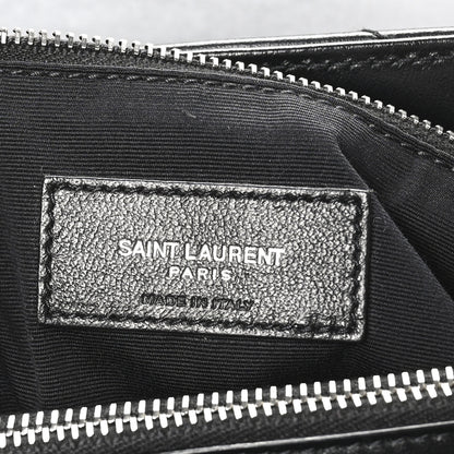 Saint Laurent Calfskin Y Quilted Monogram Medium Loulou Chain Satchel Black 6 of 10