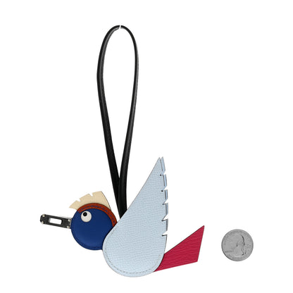 Hermes Epsom Swift Chevre Mysore Birdy Bag Charm Bleu Brume Rose Mexico Bleu Royal Cuivre Nata Black 2 of 5