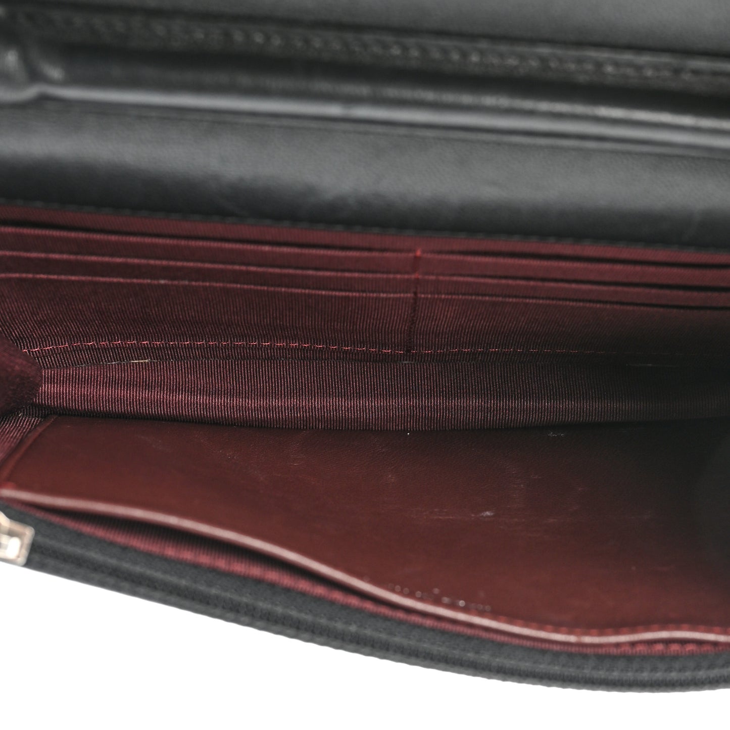 Lambskin Quilted Wallet On Chain WOC Black