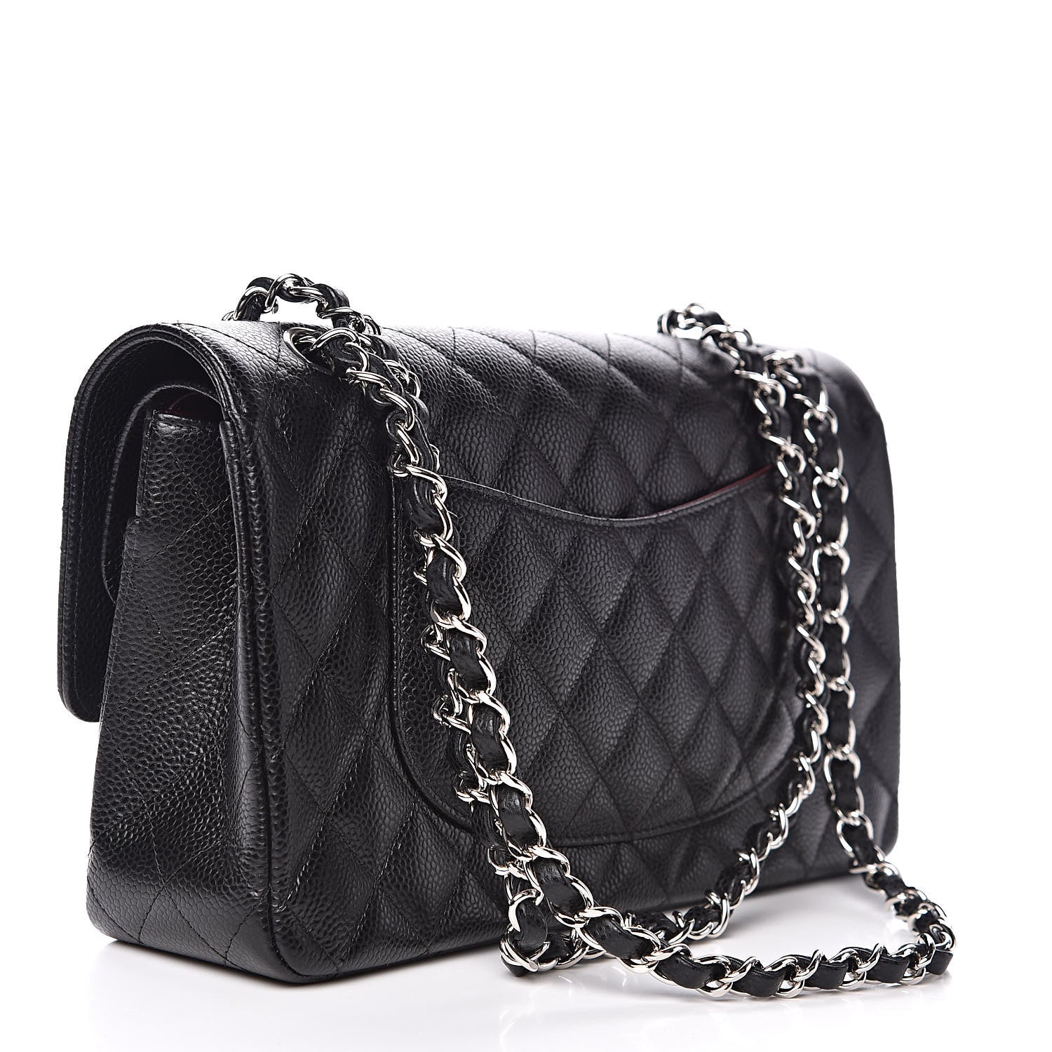 Chanel Caviar Quilted Medium Double Flap Black 3 of 12