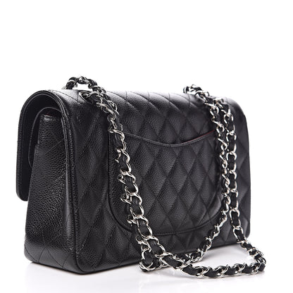 Chanel Caviar Quilted Medium Double Flap Black 3 of 12