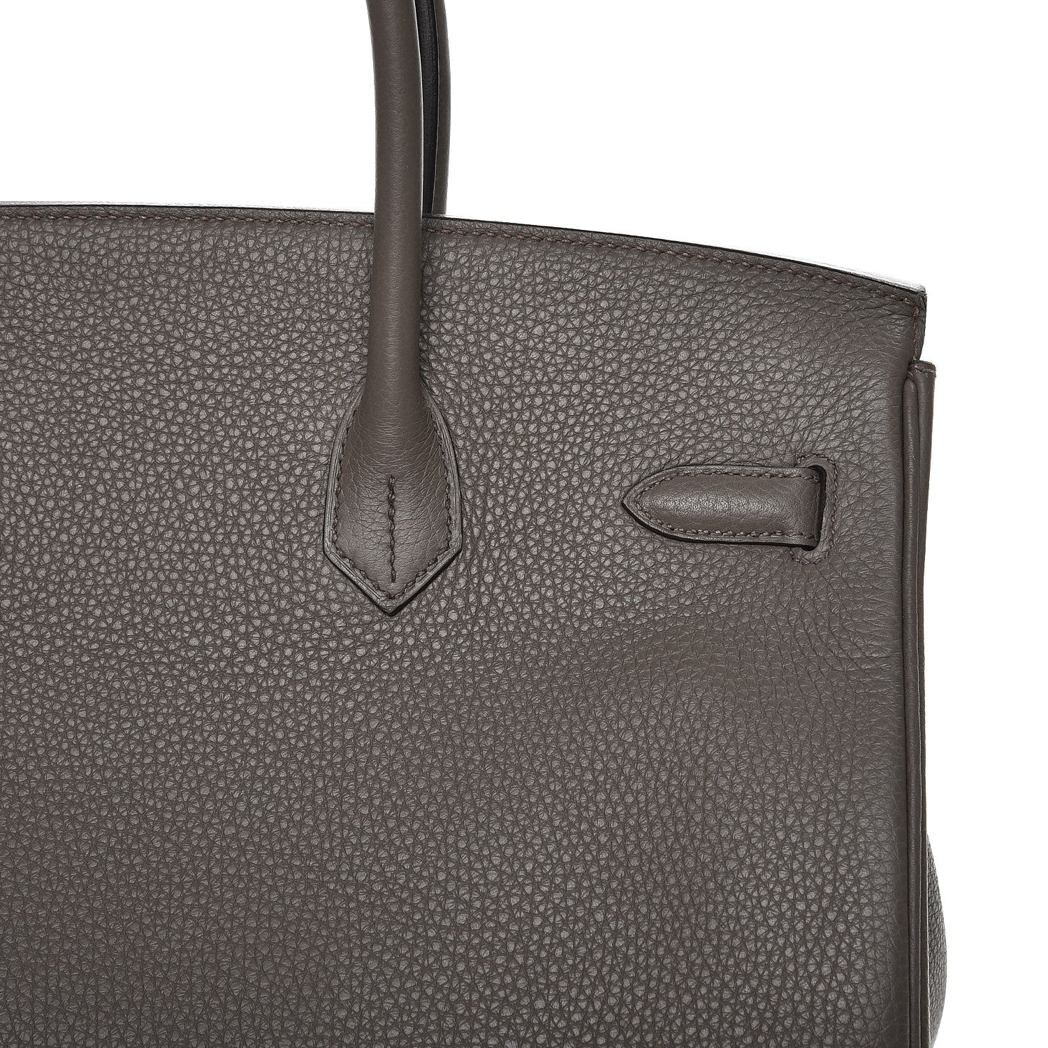 Hermes Taurillon Clemence Birkin 35 Etain 33 of 41