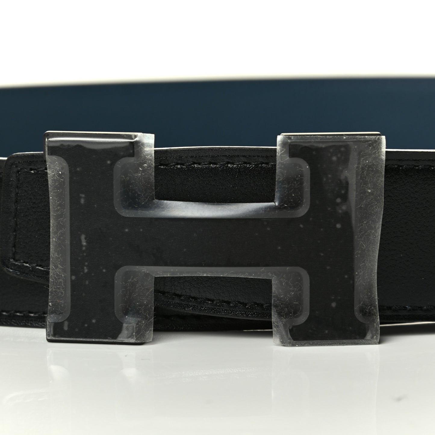 Box Togo 32mm Matte H Belt 90 Black Bleu De Prusse