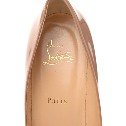 Christian Louboutin Patent Pigalle Plato 100 Pumps 40.5 Nude 6 of 10