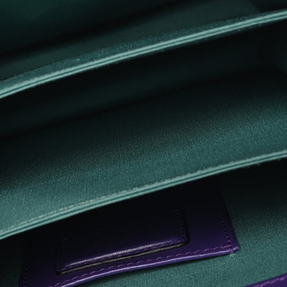 Bulgari Calfskin Serpenti Forever Top Handle Purple 9 of 17