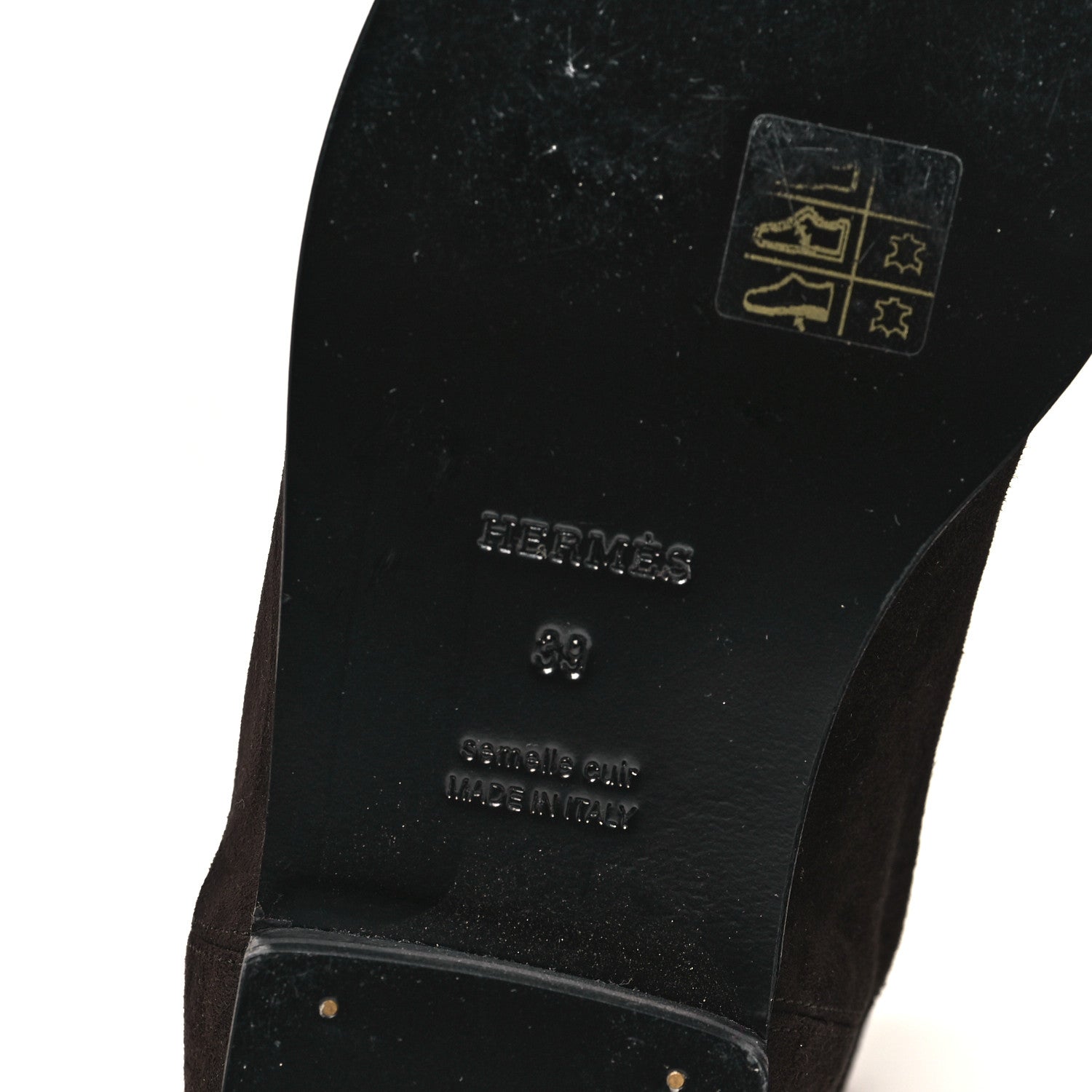 Hermes Suede Kelly Jumping Boots 39 Ecorce 6 of 9