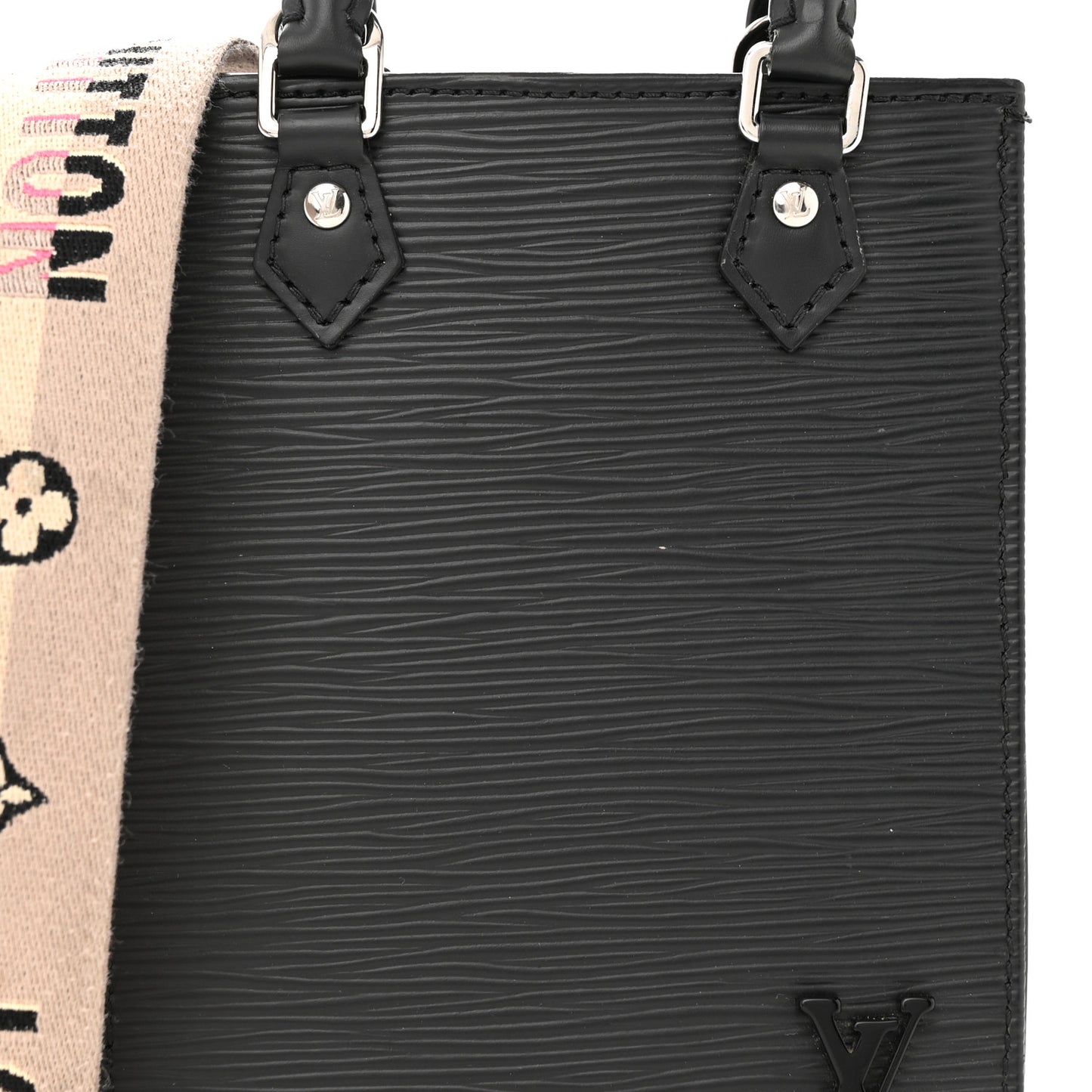 Epi Jacquard Petit Sac Plat Black