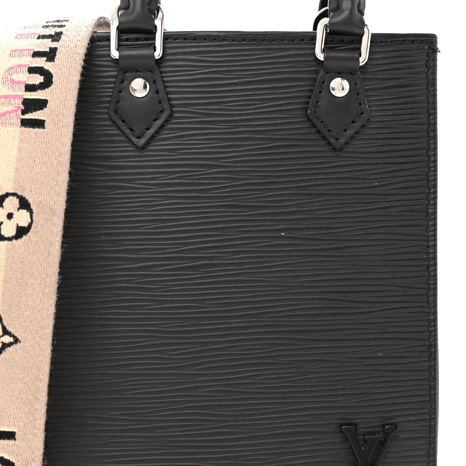 Louis Vuitton Epi Jacquard Petit Sac Plat Black 7 of 12