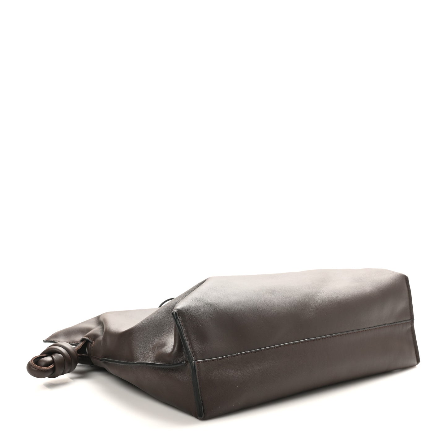 Nappa Medium Flamenco Knot Bag Chocolate