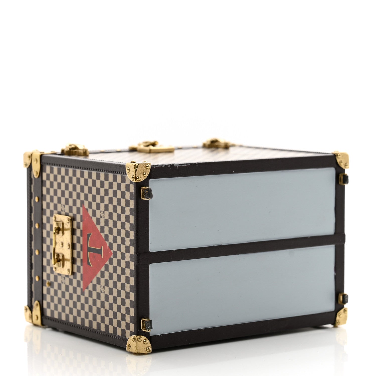 Louis Vuitton Damier 1895 Ladies Hat Trunk Mini Malle Chapeaux Jewelry Box Paperweight 4 of 10