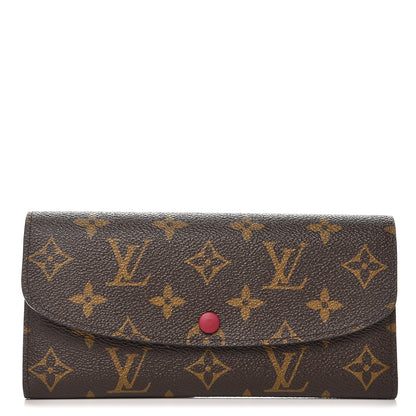 Louis Vuitton Monogram Emilie Wallet Fuchsia 1 of 7