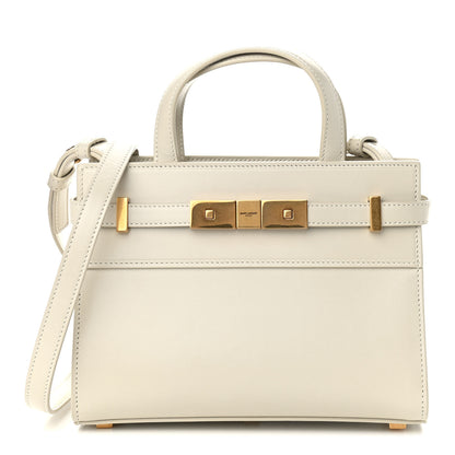 Saint Laurent Smooth Calfskin Nano Manhattan Shopper Tote Crema Soft 1 of 8