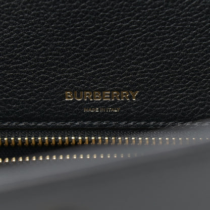 Burberry Grainy Calfskin Medium Title Bag Black 6 of 12