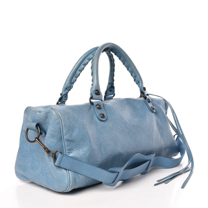 Balenciaga Agneau Classic Hardware Motocross Twiggy Bleu Indigo 4 of 11
