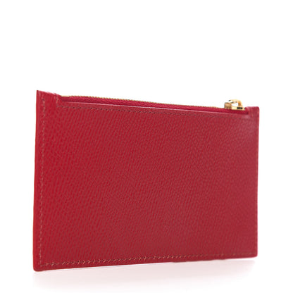 Celine Grained Calfskin Zipped Card Holder 2 of 6