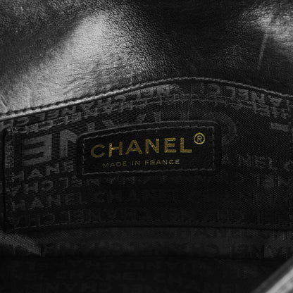 Chanel Lambskin Quilted Mini Chocolate Bar Camellia Flap Black 6 of 7