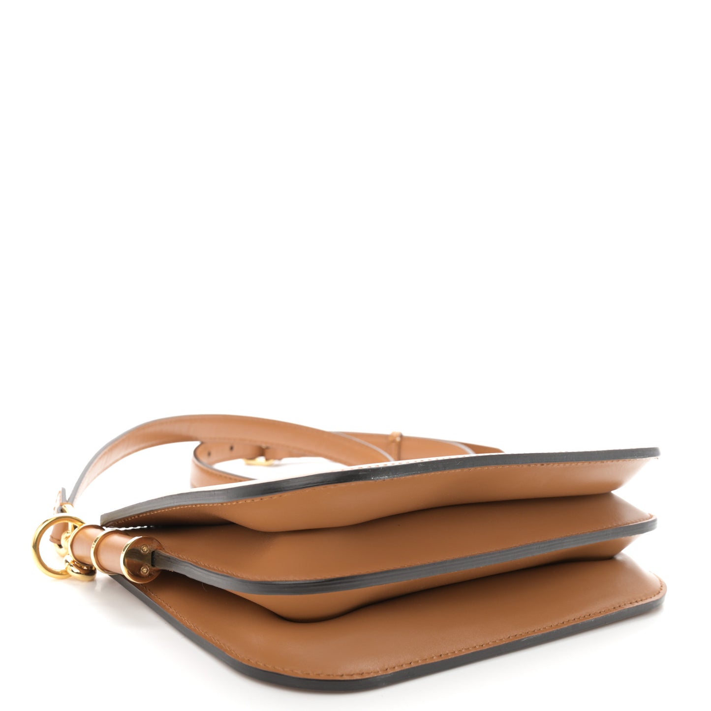 Vitello King Luxor Fendi Touch Shoulder Bag Caramello