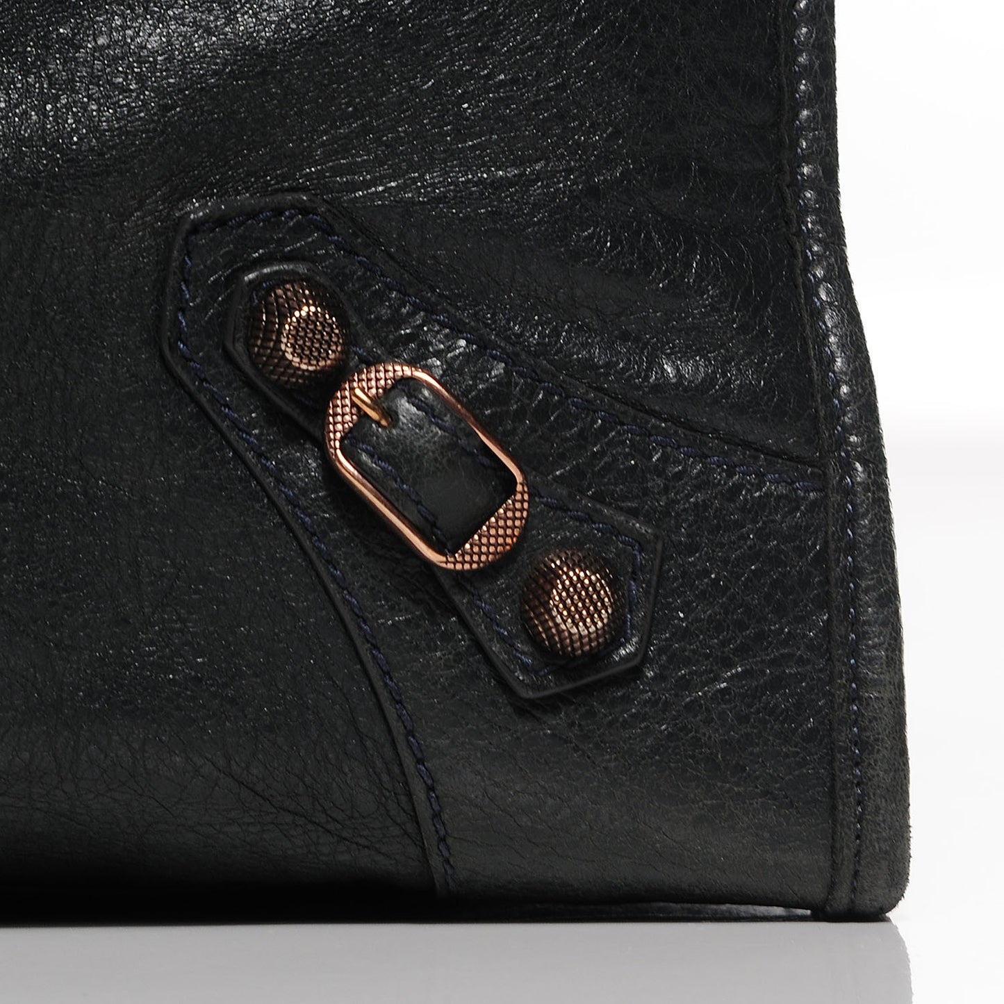 Agneau Giant 12 Rose Gold Hardware Part Time Anthracite