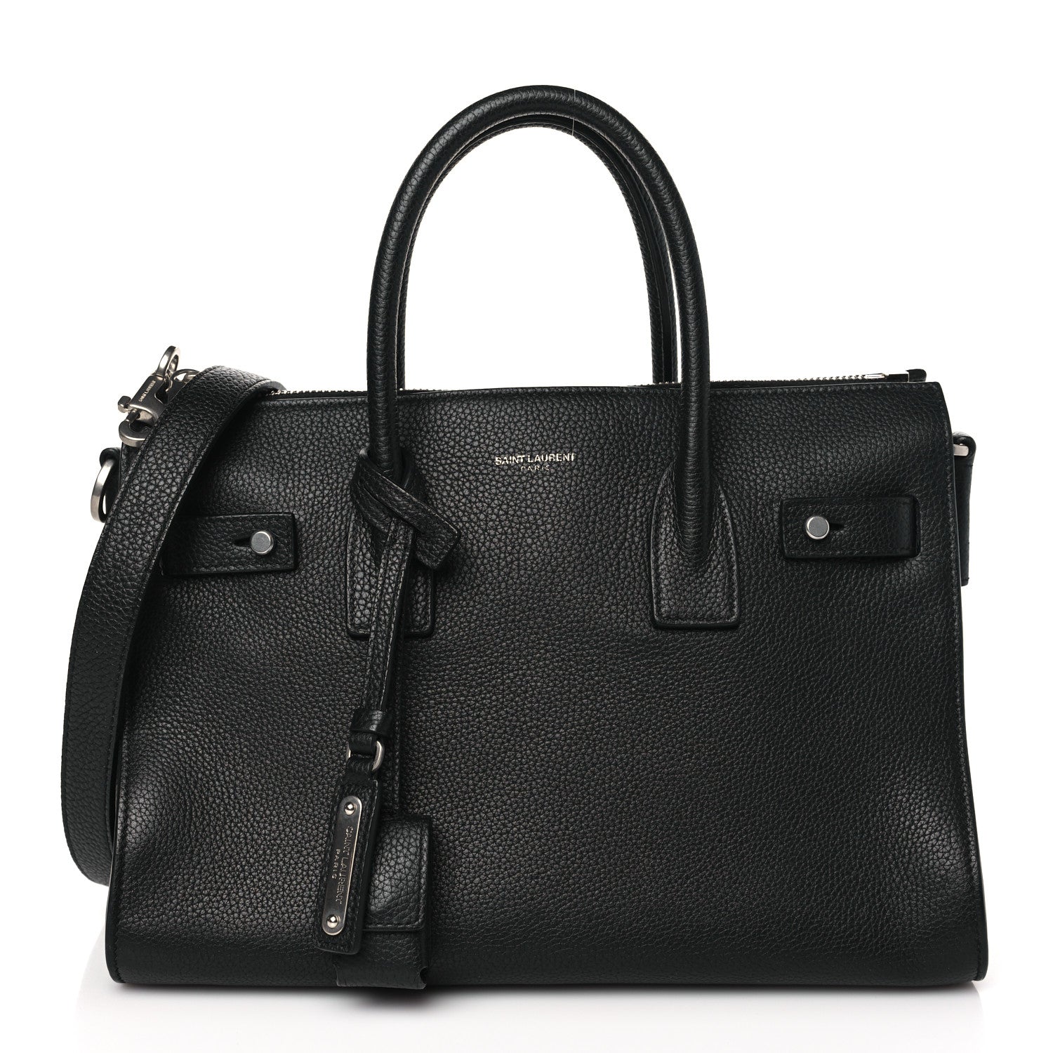 Saint Laurent Grained Calfskin Baby Supple Sac De Jour Black 1 of 11