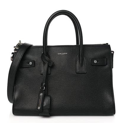 Saint Laurent Grained Calfskin Baby Supple Sac De Jour Black 1 of 11