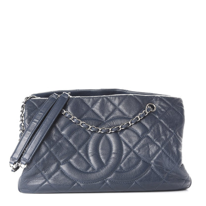 Chanel Caviar Quilted Timeless CC Tote Blue 1 of 11