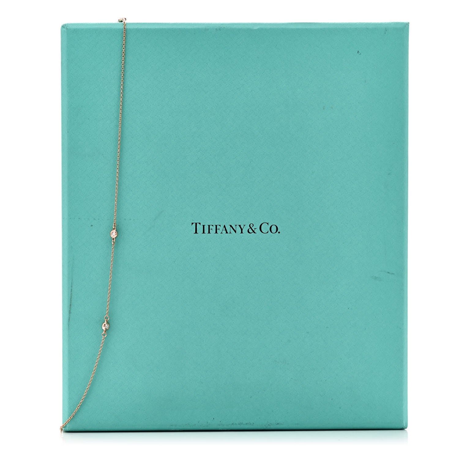 Tiffany 18K Rose Gold Diamond .31ctw Elsa Peretti Diamonds by the Yard Sprinkle Necklace 6 of 6