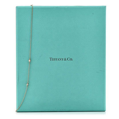 Tiffany 18K Rose Gold Diamond .31ctw Elsa Peretti Diamonds by the Yard Sprinkle Necklace 6 of 6