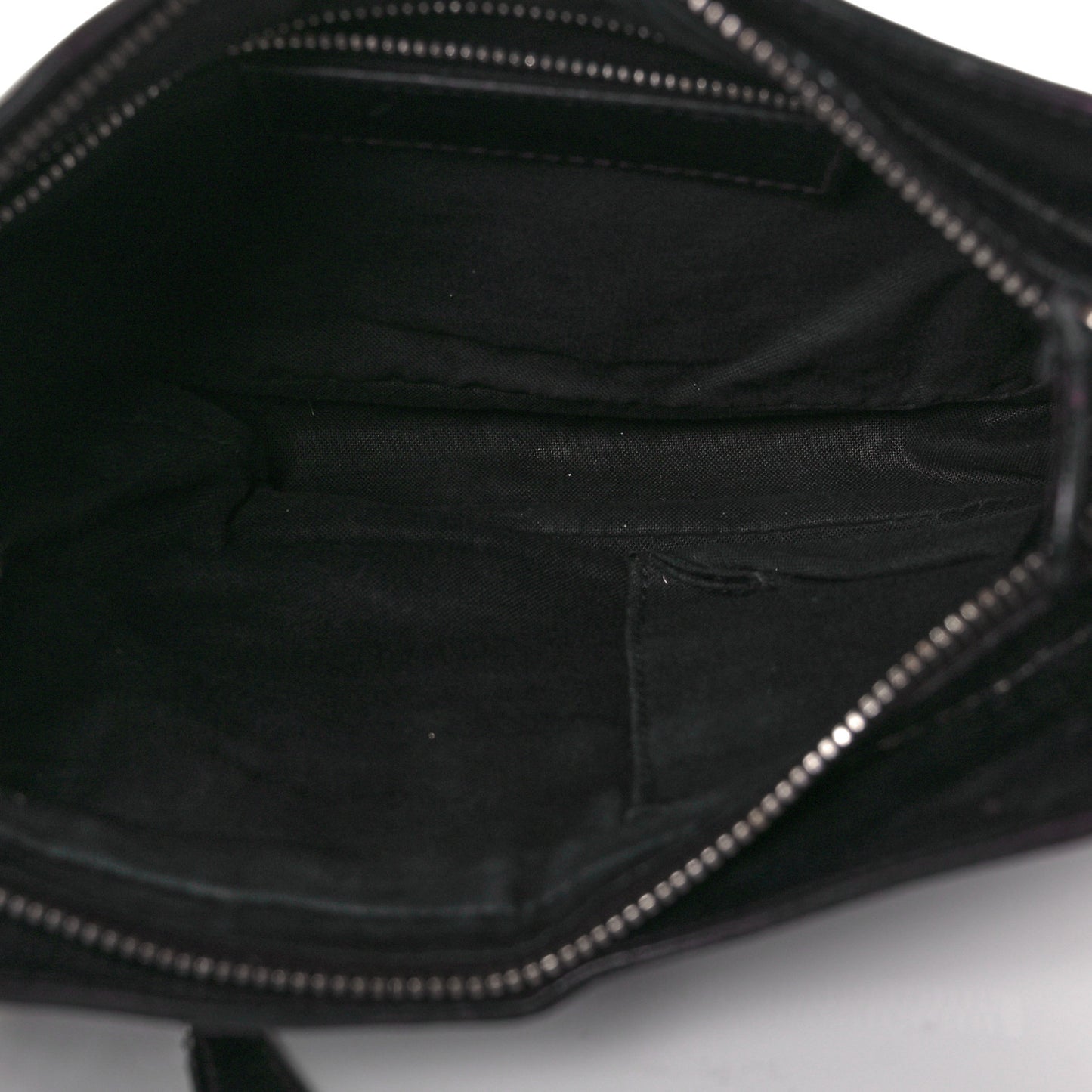Agneau Giant 12 Silver Hardware Hip Black
