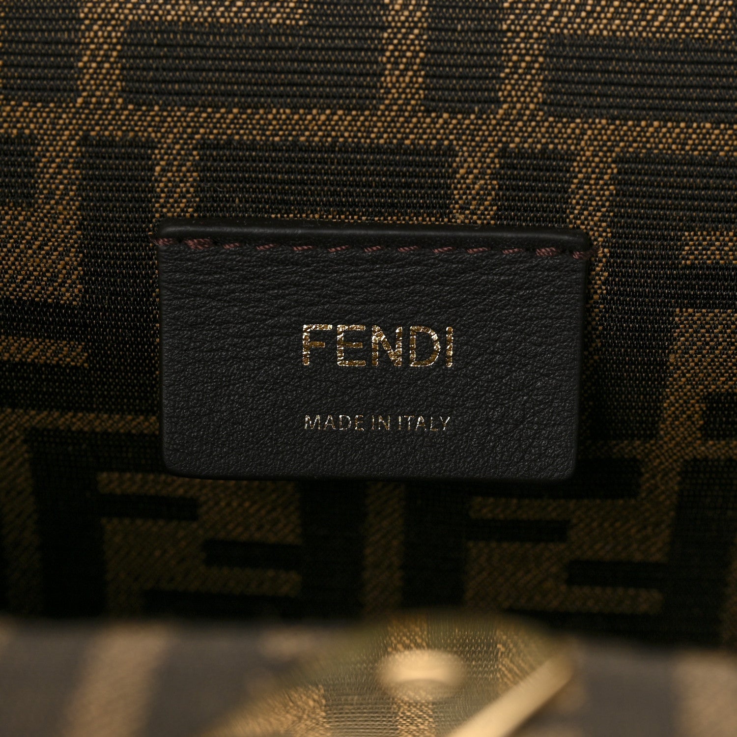 Fendi Shiny Nappa Small Fendi First Black 6 of 8