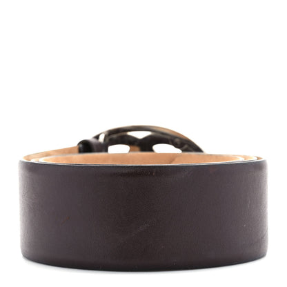 Chanel Calfskin CC Belt 95 38 Brown 2 of 4