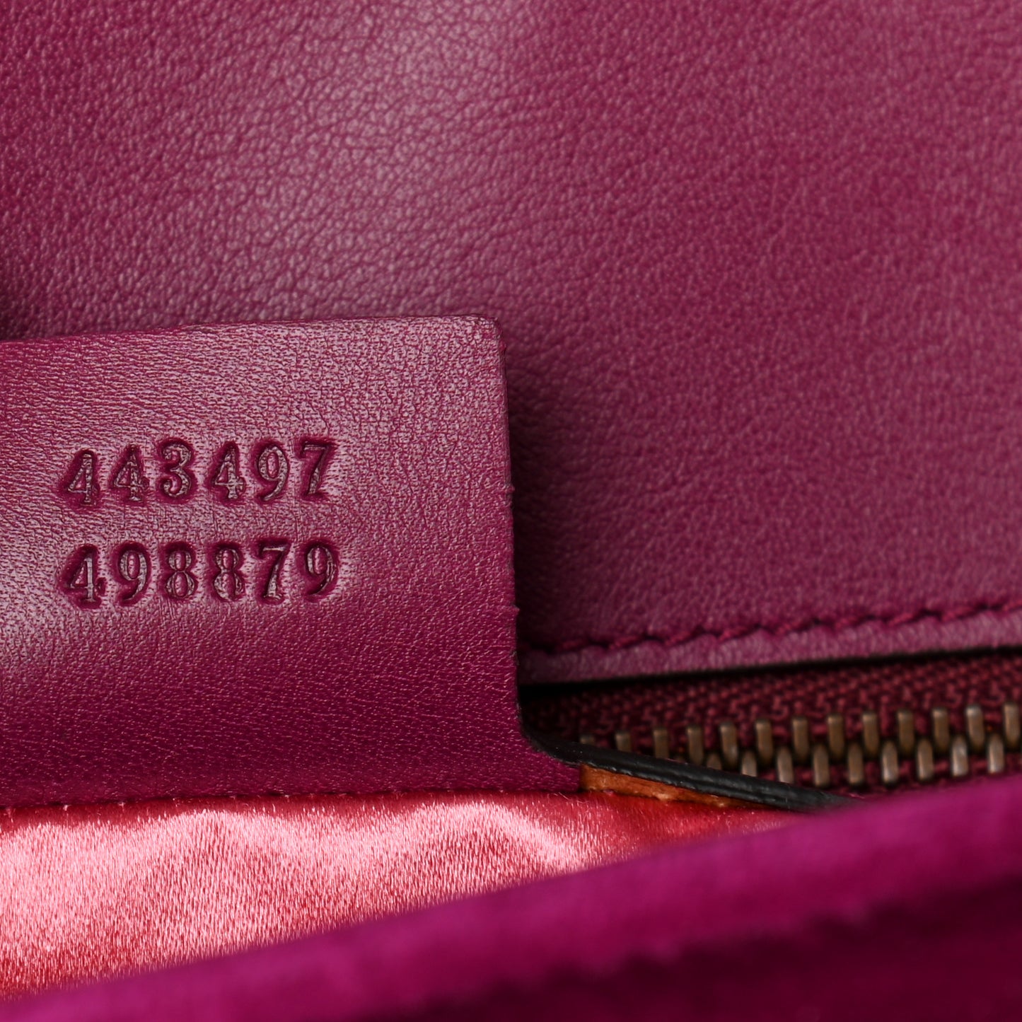 Velvet Matelasse Small GG Marmont Shoulder Bag Fuchsia Violet Cyclamen