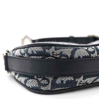 Christian Dior Monogram Shoulder Bag Pochette Blue 9 of 10