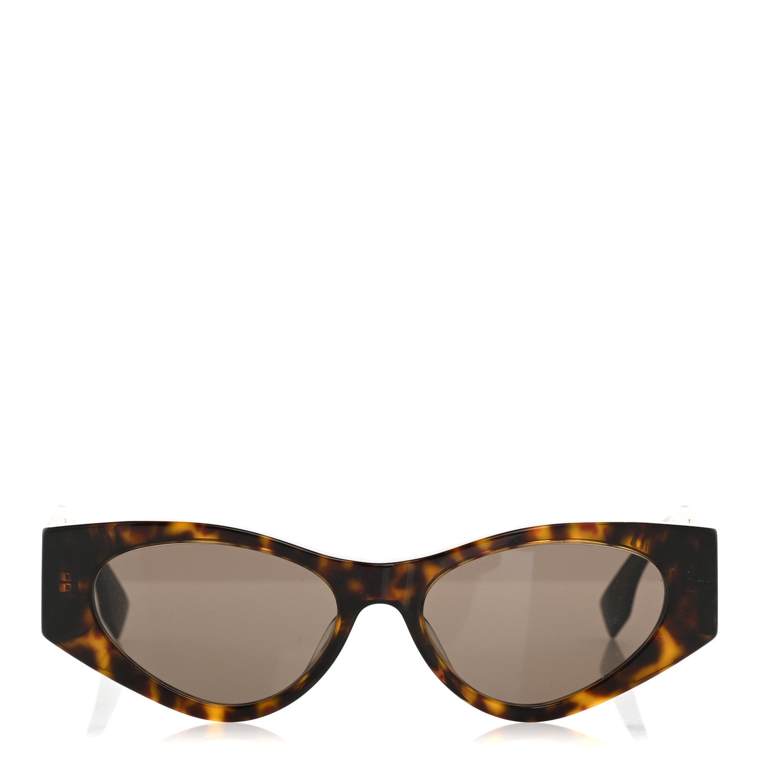 Fendi Acetate O'Lock Cat Eye Sunglasses FE40049I Tortoise Black 2 of 8
