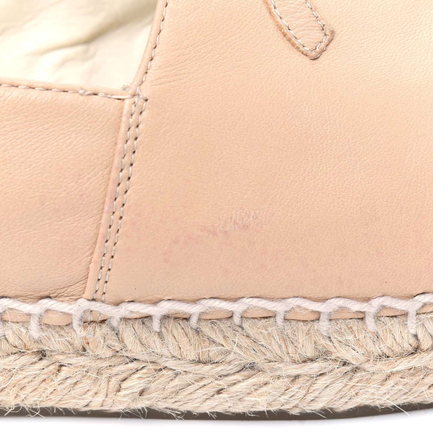 Lambskin CC Espadrilles 39 Beige Black